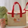 1pc Cartoon Cute Tote Bag; Insulated Lunch Bag; Lunch Box Bag